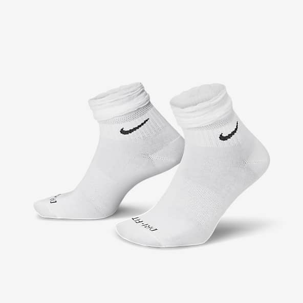 Nike white mid socks deals